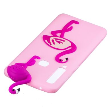 Силиконовый (TPU) чехол UniCase 3D Pattern для Samsung Galaxy A9 2018 (A920) - Flamingo