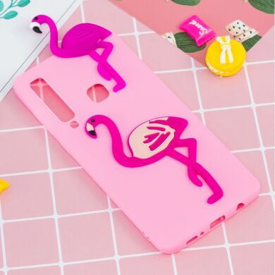 Силиконовый (TPU) чехол UniCase 3D Pattern для Samsung Galaxy A9 2018 (A920) - Flamingo