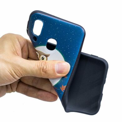 Силіконовий (TPU) чохол UniCase Color Style для Samsung Galaxy A40 (А405) - Owl Moon Stars