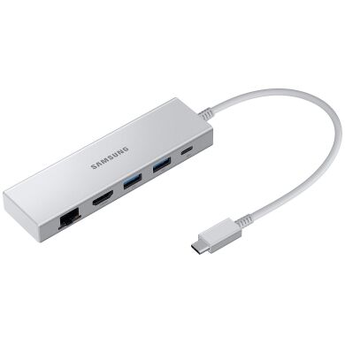 USB HUB Samsung Multiport Adapter (Type-C + 2USB + HDMI + RJ45) EE-P5400USEGEU - Silver