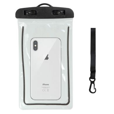 Влагозащитный чехол ArmorStandart Waterproof Phosphoric для смартфонов с диагональю до 7 дюймов - Black