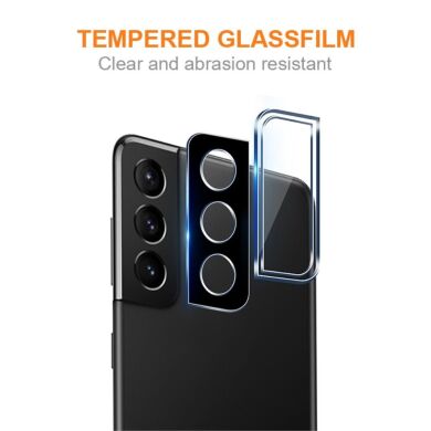 Защитное стекло на камеру AMORUS Black Lens для Samsung Galaxy S22 (S901) / S22 Plus (S906) - Black