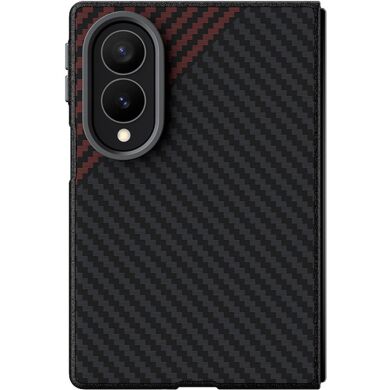 Захисний чохол ABEEL Carbon Fiber Case для Samsung Galaxy Fold 8 - Black / Red