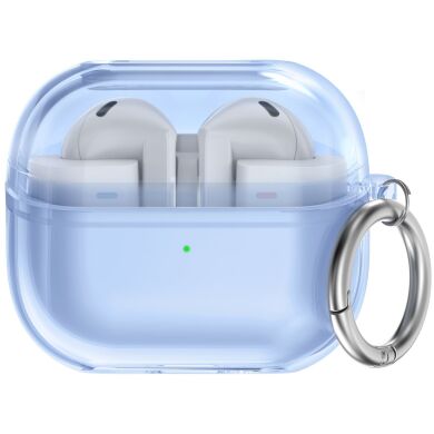 Защитный чехол AHASTYLE WG162 для Samsung Galaxy Buds 3 / Buds 3 Pro - Transparent Blue