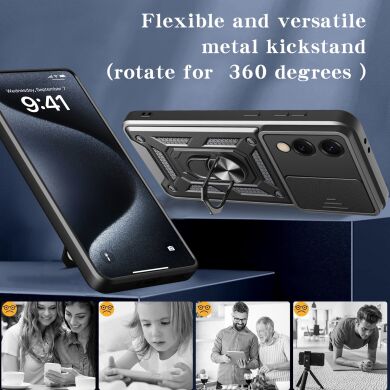 Защитный чехол Deexe Armor Shield для Samsung Galaxy S25 Edge (S937) - Blue