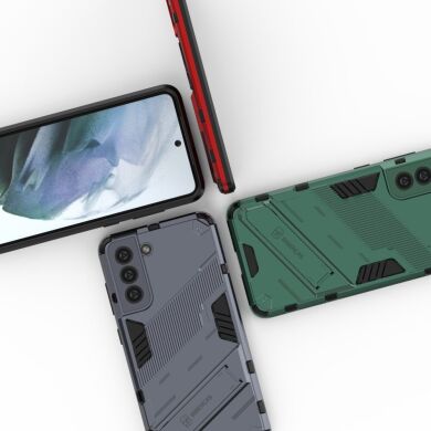 Защитный чехол Deexe Bibercas для Samsung Galaxy S21 FE (G990) - Green