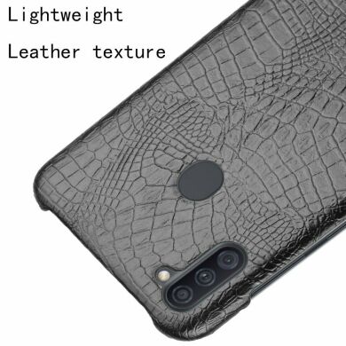 Защитный чехол Deexe Croco Style для Samsung Galaxy M11 (M115) - Black