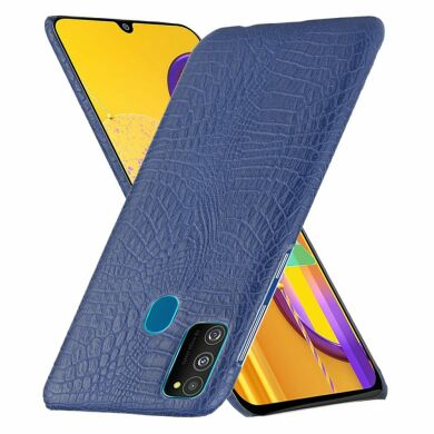 Захисний чохол Deexe Croco Style для Samsung Galaxy M30s (M307) / Galaxy M21 (M215) - Dark Blue