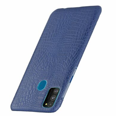 Захисний чохол Deexe Croco Style для Samsung Galaxy M30s (M307) / Galaxy M21 (M215) - Dark Blue