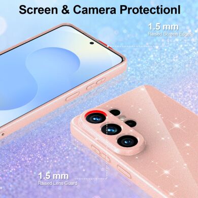 Защитный чехол Deexe Glitter Case with MagSafe для Samsung Galaxy S26 Ultra (S948) - Black