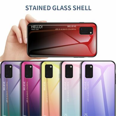 Защитный чехол Deexe Gradient Color для Samsung Galaxy A41 (A415) - Pink / Cyan