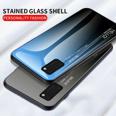 Защитный чехол Deexe Gradient Color для Samsung Galaxy A41 (A415) - Rose / Dark Blue