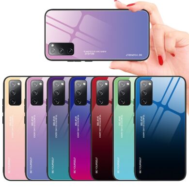 Защитный чехол Deexe Gradient Color для Samsung Galaxy S20 FE (G780) - Purple / Blue