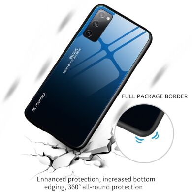 Захисний чохол Deexe Gradient Color для Samsung Galaxy S20 FE (G780) - Black / Blue