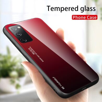Защитный чехол Deexe Gradient Color для Samsung Galaxy S20 FE (G780) - Red / Black