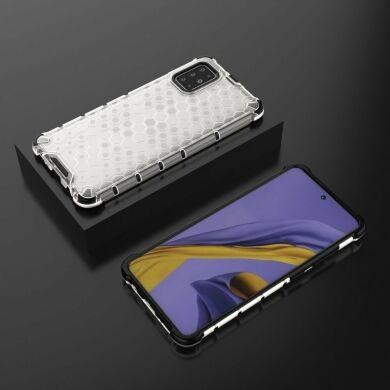 Защитный чехол Deexe Honeycomb Series для Samsung Galaxy A51 (А515) - White