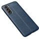 Защитный чехол Deexe Leather Cover для Samsung Galaxy S21 FE (G990) - Blue. Фото 2 из 7