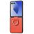 Защитный чехол Deexe Litchi Ring Case для Samsung Galaxy Flip 8 - Orange