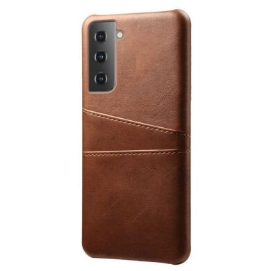 Защитный чехол Deexe Pocket Case для Samsung Galaxy S21 (G991) - Brown