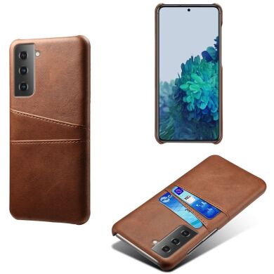 Защитный чехол Deexe Pocket Case для Samsung Galaxy S21 (G991) - Brown