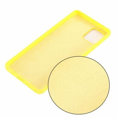 Защитный чехол Deexe Silicone Case для Samsung Galaxy Note 10 Lite (N770) - Yellow
