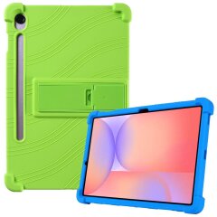 Захисний чохол Deexe Silicone Kickstand для Samsung Galaxy Tab S10 Lite (X400/X406) - Green