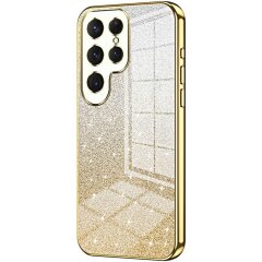 Защитный чехол Deexe Sparkles Cover для Samsung Galaxy S25 Ultra (S938) - Gold