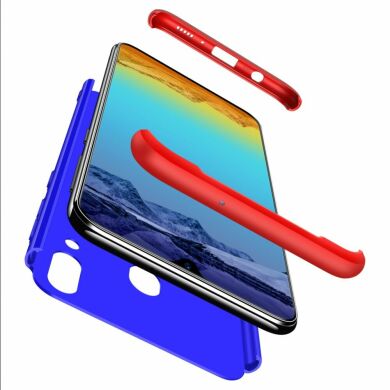Защитный чехол GKK Double Dip Case для Samsung Galaxy M20 (M205) - Blue Red