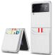 Захисний чохол GKK Lether CardHolder для Samsung Galaxy Flip 3 - White