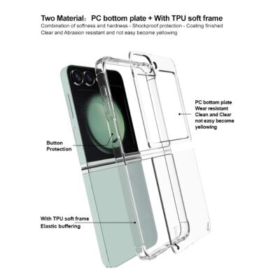 Захисний чохол IMAK Airbag MAX Case для Samsung Galaxy Flip 6 - Transparent