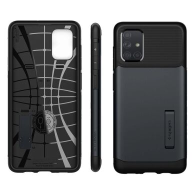 Защитный чехол Spigen (SGP) Slim Armor для Samsung Galaxy A71 (A715) - Metal Slate