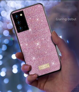 Захисний чохол SULADA Glitter Leather для Samsung Galaxy Note 20 (N980) - Gold