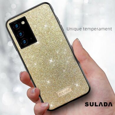 Защитный чехол SULADA Glitter Leather для Samsung Galaxy Note 20 (N980) - Gold