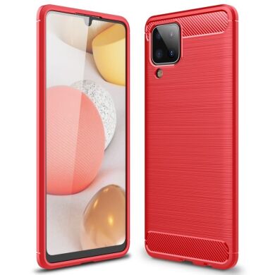 Защитный чехол UniCase Carbon для Samsung Galaxy A12 (A125) / A12 Nacho (A127) / M12 (M127) - Red