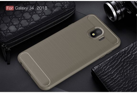 Защитный чехол UniCase Carbon для Samsung Galaxy J4 2018 (J400) - Grey