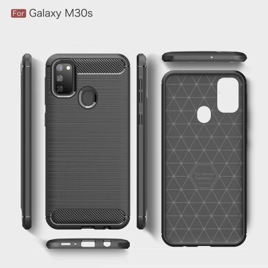Защитный чехол UniCase Carbon для Samsung Galaxy M30s (M307) / Galaxy M21 (M215) - Black