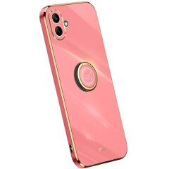 Защитный чехол XINLI Porcelain Ring для Samsung Galaxy A06 (A065) - Red