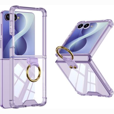 Защитный кейс GKK Aero Pulse для Samsung Galaxy Flip 8 - Transparent Purple