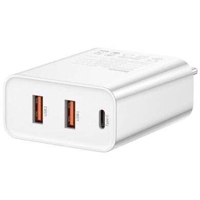 Сетевое зарядное устройство Baseus PPS Three Output QC (60W) CCFS-G02 - White