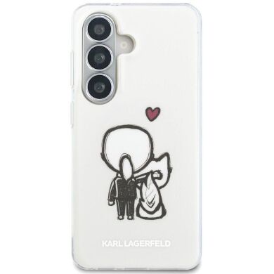 Защитный чехол Karl Lagerfeld IML Karl&Choupette MagSafe для Samsung Galaxy S26 (KLHMS26S6HKCBHH) - Clear