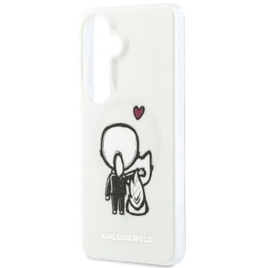 Защитный чехол Karl Lagerfeld IML Karl&Choupette MagSafe для Samsung Galaxy S26 (KLHMS26S6HKCBHH) - Clear