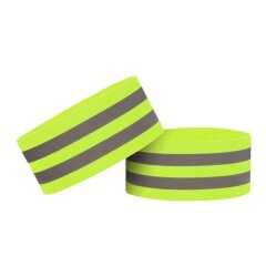 Комплект світловідбиваючих браслетів Deexe Elastic Band - Green