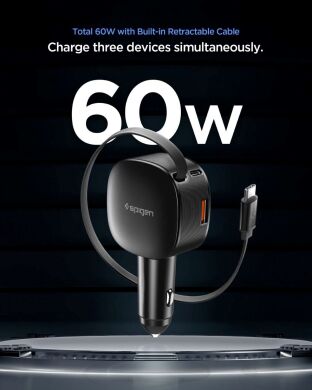 Автомобильное зарядное устройство Spigen Car Charger EV603BT (60W) ACP10515 - Black