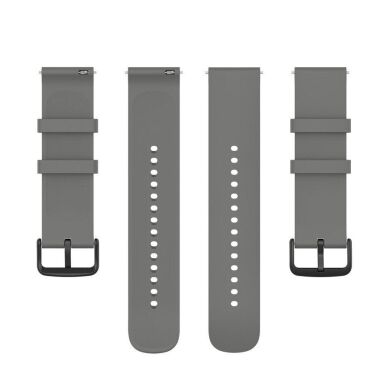Ремешок Deexe Silicone Band для часов с шириной крепления 22мм - Dark Grey