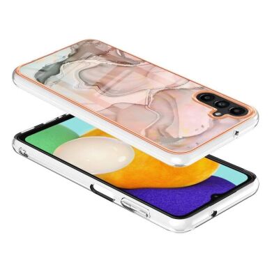 Защитный чехол Deexe Marble Style для Samsung Galaxy A54 (A546) - Pink