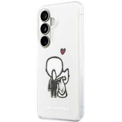 Защитный чехол Karl Lagerfeld IML Karl&Choupette MagSafe для Samsung Galaxy S26 (KLHMS26S6HKCBHH) - Clear