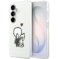 Защитный чехол Karl Lagerfeld IML Karl&Choupette MagSafe для Samsung Galaxy S26 (KLHMS26S6HKCBHH) - Clear