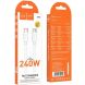 Кабель Hoco X115 Type-C to Type-C (240W, 1m) - White