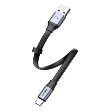 Кабель Baseus Simple HW Quick Charge USB to Type-C (40W, 23cm) CATMBJ-BG1 - Black