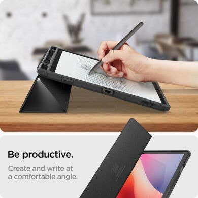 Защитный чехол Spigen (SGP) Ultra Hybrid Pro для Samsung Galaxy Tab S9 / Tab S9 FE / Tab S10 FE (X710/716/X510/516/X520/526) ACS09498 - Black